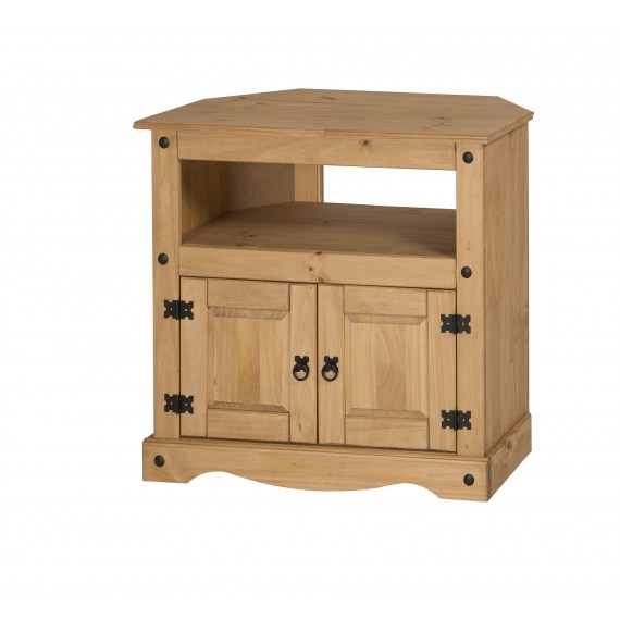 Corona Mexican Pine Corner TV Unit Mercers Furniture